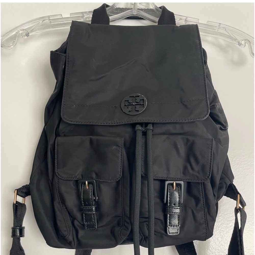 Tory Burch Black Nylon Backpack